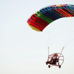 sky parachute hang