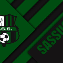 Download wallpapers Sassuolo FC, logo, 4k, material design, football