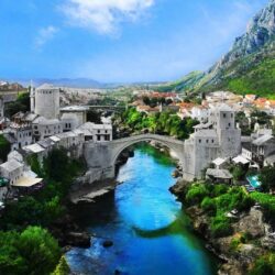 Wallpapers Bosnia and herzegovina, Mostar old town, Mostar, Nature