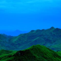 Download wallpapers blue sky, mountains, landscape, nature