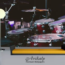 Avikalp Awi4697 Drum Set Music Instrument Song Full HD 3D Wallpapers
