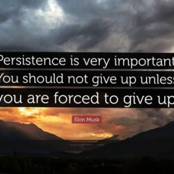 2320 elon musk quote persistence is very important you should not