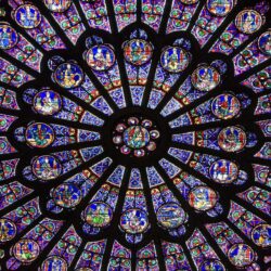 rose window at Notre Dame Cathedral Paris