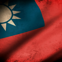 Taiwan Flag Waving, grunge look Motion Backgrounds