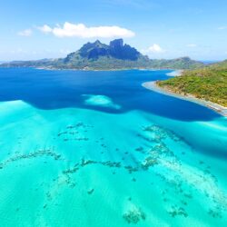 Wallpapers Bora Bora French Polynesia Sea Nature Tropics Landscape
