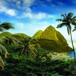 St Lucia in the Caribbean Full HD Wallpapers and Backgrounds