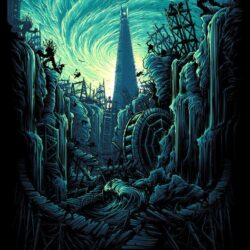 Dan Mumford Lord of the Rings Two Towers Poster Release