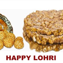 Happy Lohri Gajak And Til Ladoo Wallpapers