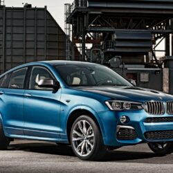 Download Wallpapers Bmw, X4, M40i, Blue, Side view Full