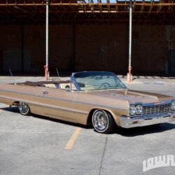 Tan 1964 Chevy Impala Lowrider Drop Top HD Wallpapers
