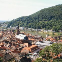 Wallpapers Germany, Heidelberg, from above, city » City, nature