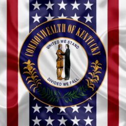 Download wallpapers Kentucky, USA, 4k, American state, Seal of