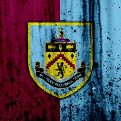Download wallpapers FC Burnley, 4k, Premier League, logo, England