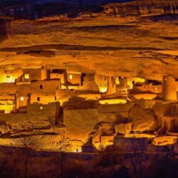 Luminaria festival at Cliff Palace in Mesa Verde National Park