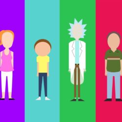 My minimalist Rick and Morty character collection