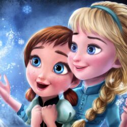 Frozen Elsa & Anna Digital Fan Art Wallpapers – Designbolts