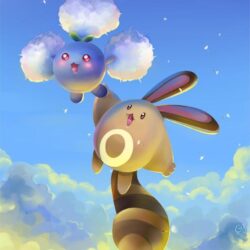 Jumpluff and Sentret by Gy