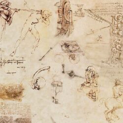 Sketches Leonardo da Vinci wallpapers