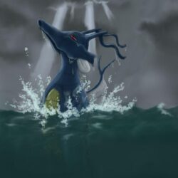 Kingdra…I would love it if you were real. Gorgeous artwork