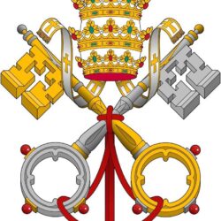 crossed keys of Saint Peter, a symbol of the Catholic Church