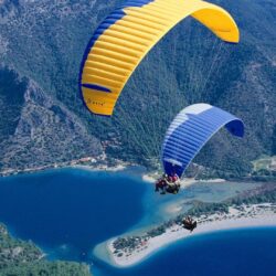 Landscapes nature parachuting parachute Wallpapers