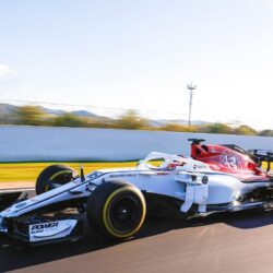 2018 F1 Alfa Romeo Sauber F1 Track Debut Photos