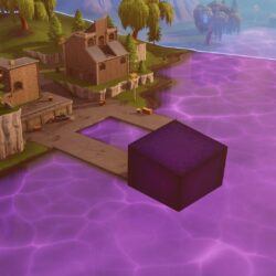 The Fortnite Cube Is Dead, And Loot Lake Has Turned Purple
