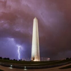 Washington Monument, Thunderstorm ❤ 4K HD Desktop Wallpapers for 4K