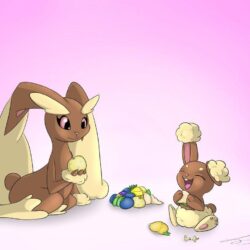 Buneary and Lopunny by JollyThinker