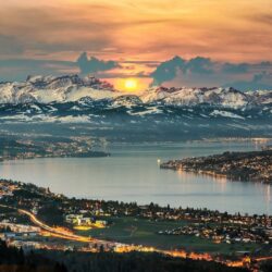 nature, Landscape, Panoramas, Lake, Zurich, Switzerland, Cityscape