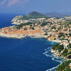 Wallpapers Croatia Dubrovnik Sea Cove Coast From above