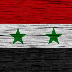 Download wallpapers Flag of Syria, 4k, Asia, wooden texture, Syrian