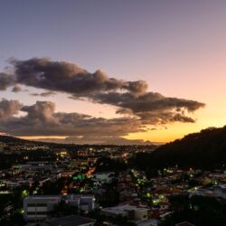 San Salvador after the sunset HD desktop wallpapers : Widescreen