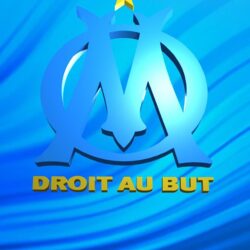 Olympique de Marseille : Logo 1 Wallpapers for iPhone X, 8, 7, 6