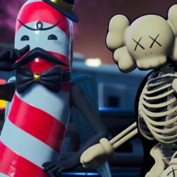 Kaws Skeleton Fortnite wallpapers