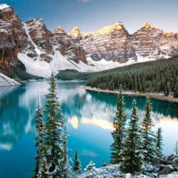 Winter, Moraine Lake, Alberta, Canada ❤ 4K HD Desktop Wallpapers for