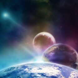 3 Planets Wallpapers Space Nature