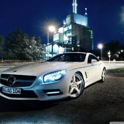 Mercedes Benz SL500, Night HD desktop wallpapers : Widescreen