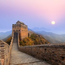 Great Wall of China Sunrise Wallpapers