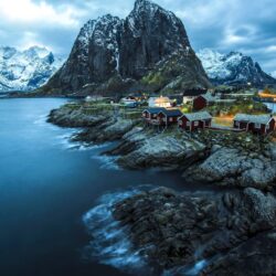 Norway, Nature, Reine, Sea, Cove, Houses, Motivational