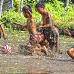 Jogjakarta, Ball, Child, Mud, Yogyakarta, boys, childhood free image