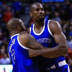 NBA Referee Hotline Bling: Serge Ibaka can’t connect