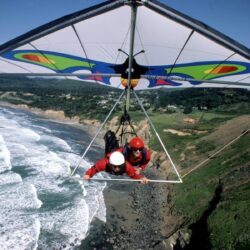 Hang gliding flight fly extreme sport glider