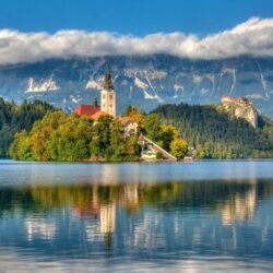 Bled Tag wallpapers: Slovenia Nature Sea Church Bled HD Pictures