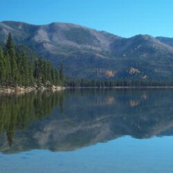 Lakes Mountains Cascade Warm Blue Lake Beautiful Idaho Wallpapers