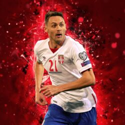 Download wallpapers Nemanja Matic, 4k, abstract art, Serbia National