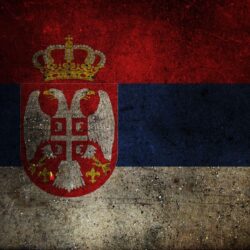 Download wallpapers flag, coat of arms, serbia free desktop