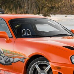 Download Toyota Supra, Orange, Racing, Cars, The Fast And