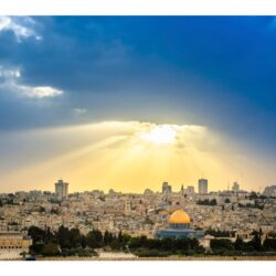 Sunrise Jerusalem Israel 4K Wallpapers