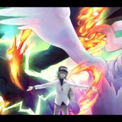 Pokemon green hair hat n pokemon rackety reshiram zekrom wallpapers